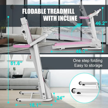 Compact Folding Treadmill.