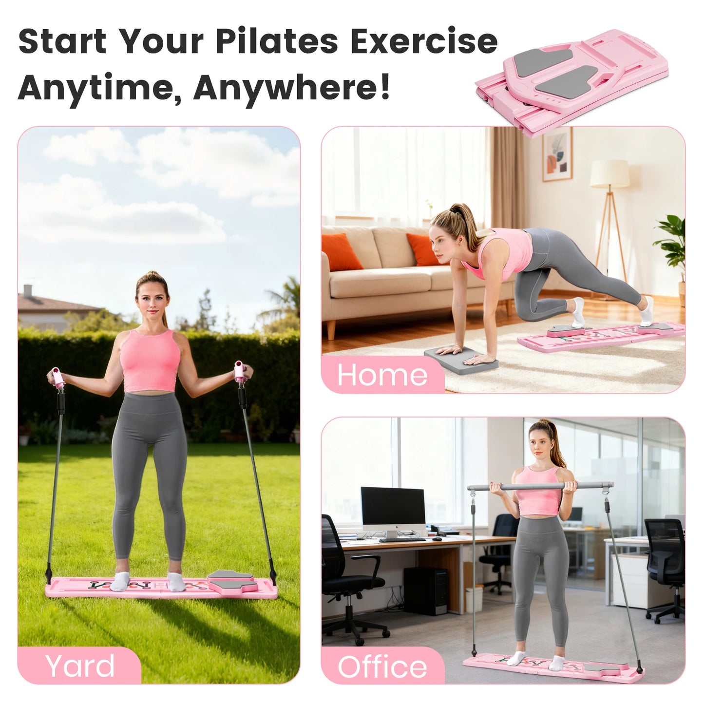 7-in-1 Portable Pilates Board.