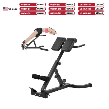 Folding Roman Chair Bench, Strength Training.