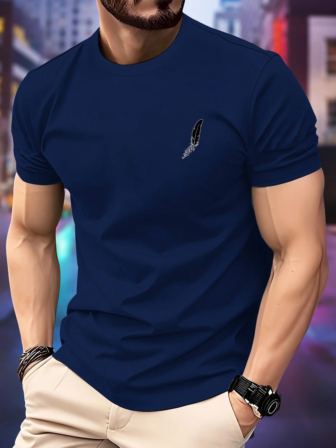 New Round Neck Running T-shirt.
