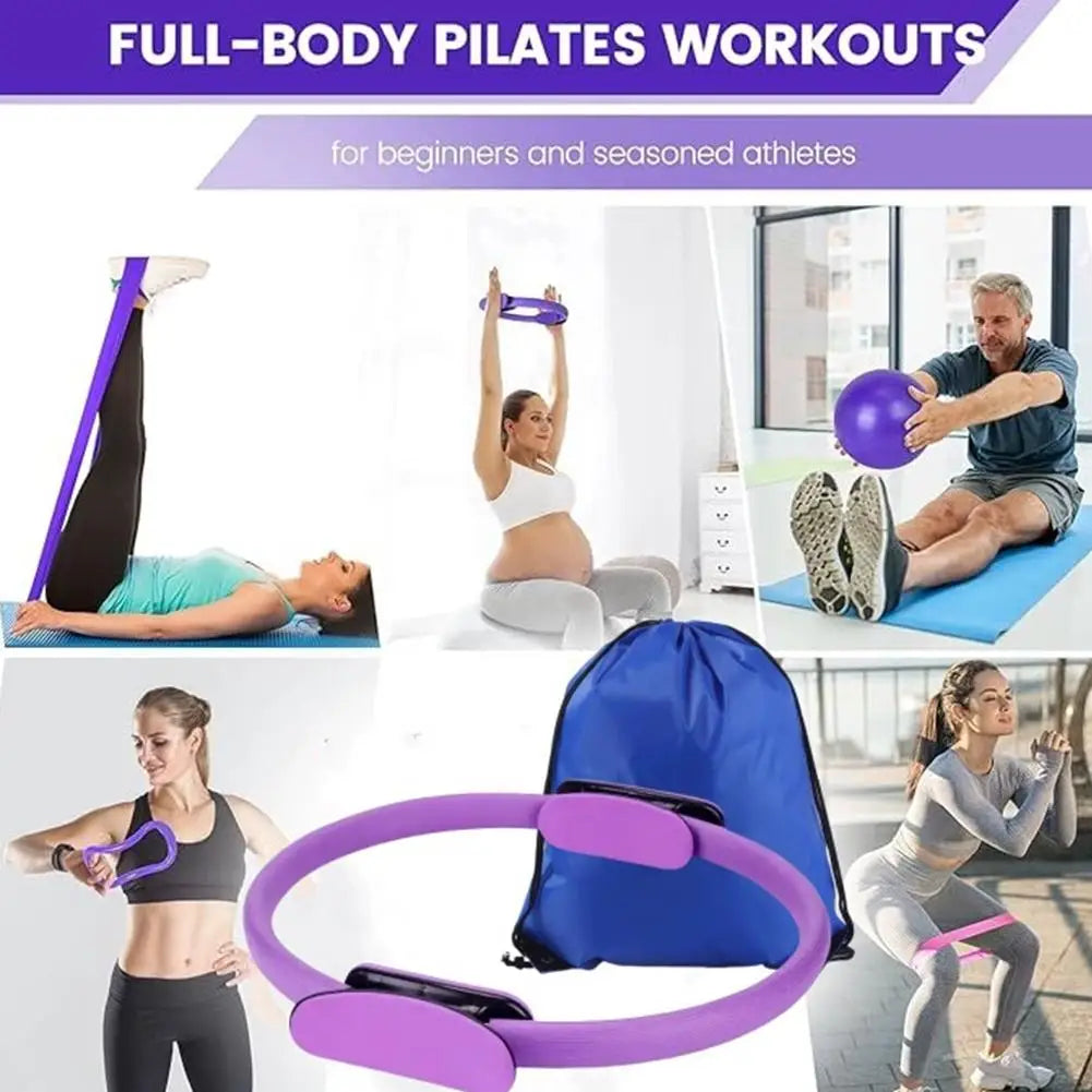 Pilates Ring Set 13 Pcs - Home Gym Equipment for Strength Training.