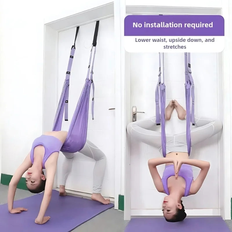 Purple Aerial Yoga Rope.