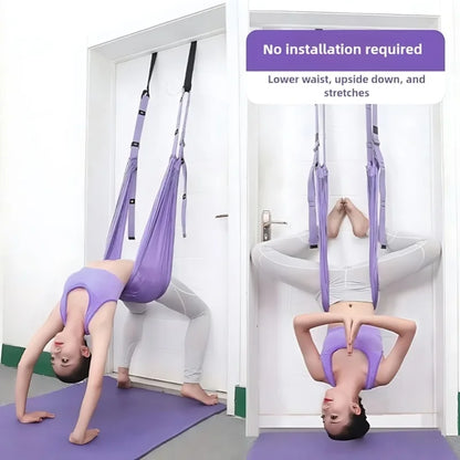 Purple Aerial Yoga Rope.