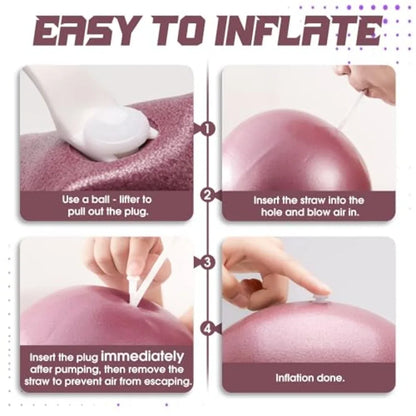 9 Inch Mini Exercise Ball for Home Gym and Office.