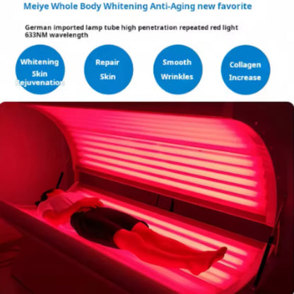 Red light therapy bed for beauty skin.
