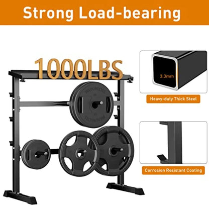 Weight rack for Dumbbells, Barbell Bar, Weight Plates.