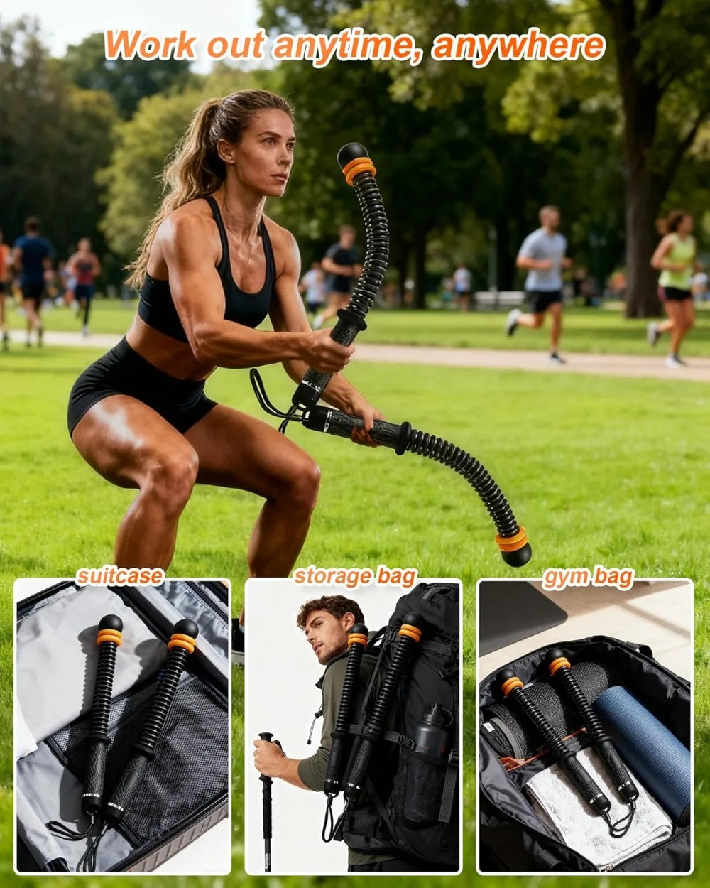 Adjustable Ropeless Battle Ropes.