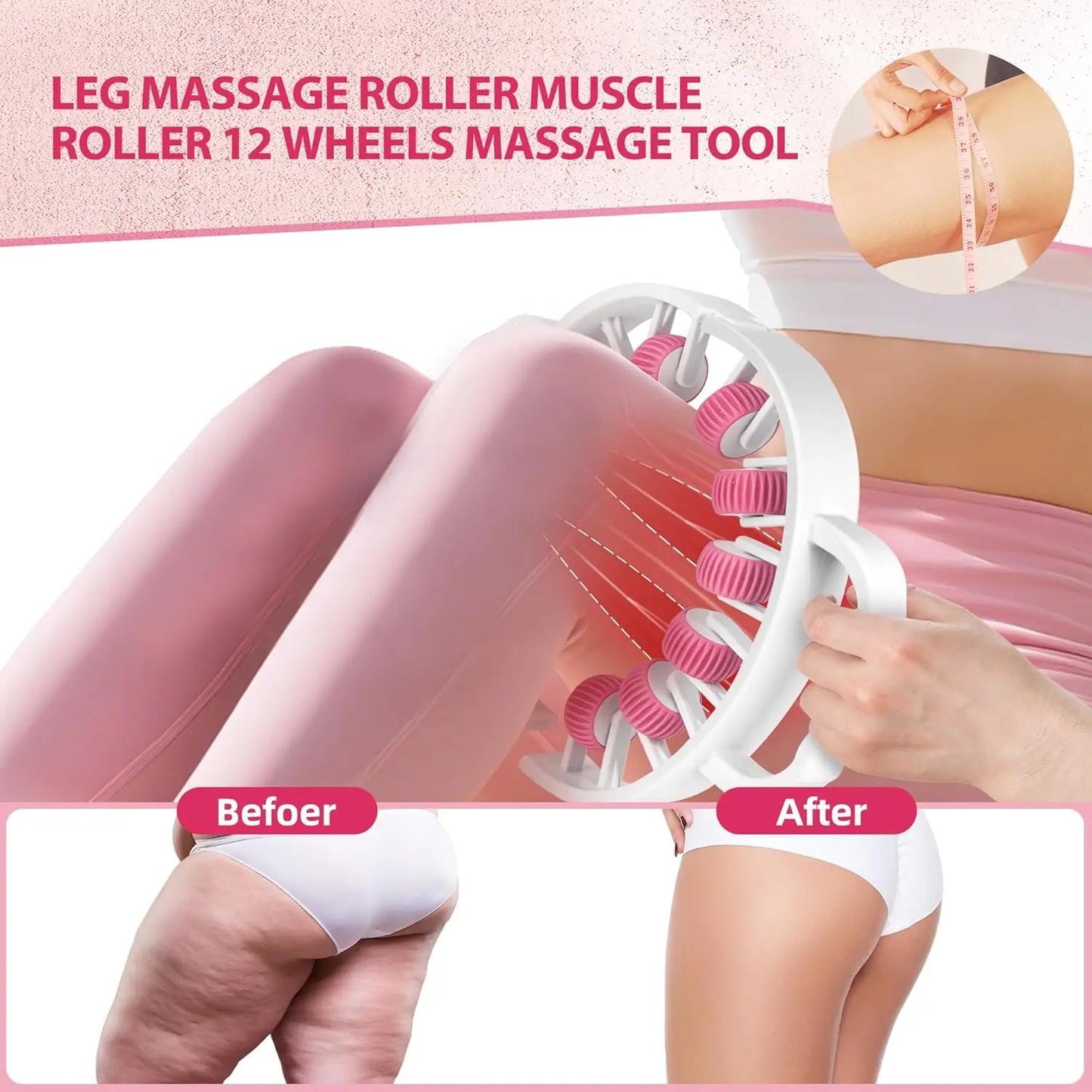 Massager Roller for Legs, Thighs, Calves - Deep Tissue Sculpting.