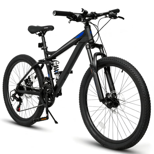27.5 Inch Full Suspension Mountain Bike 21-Speed.