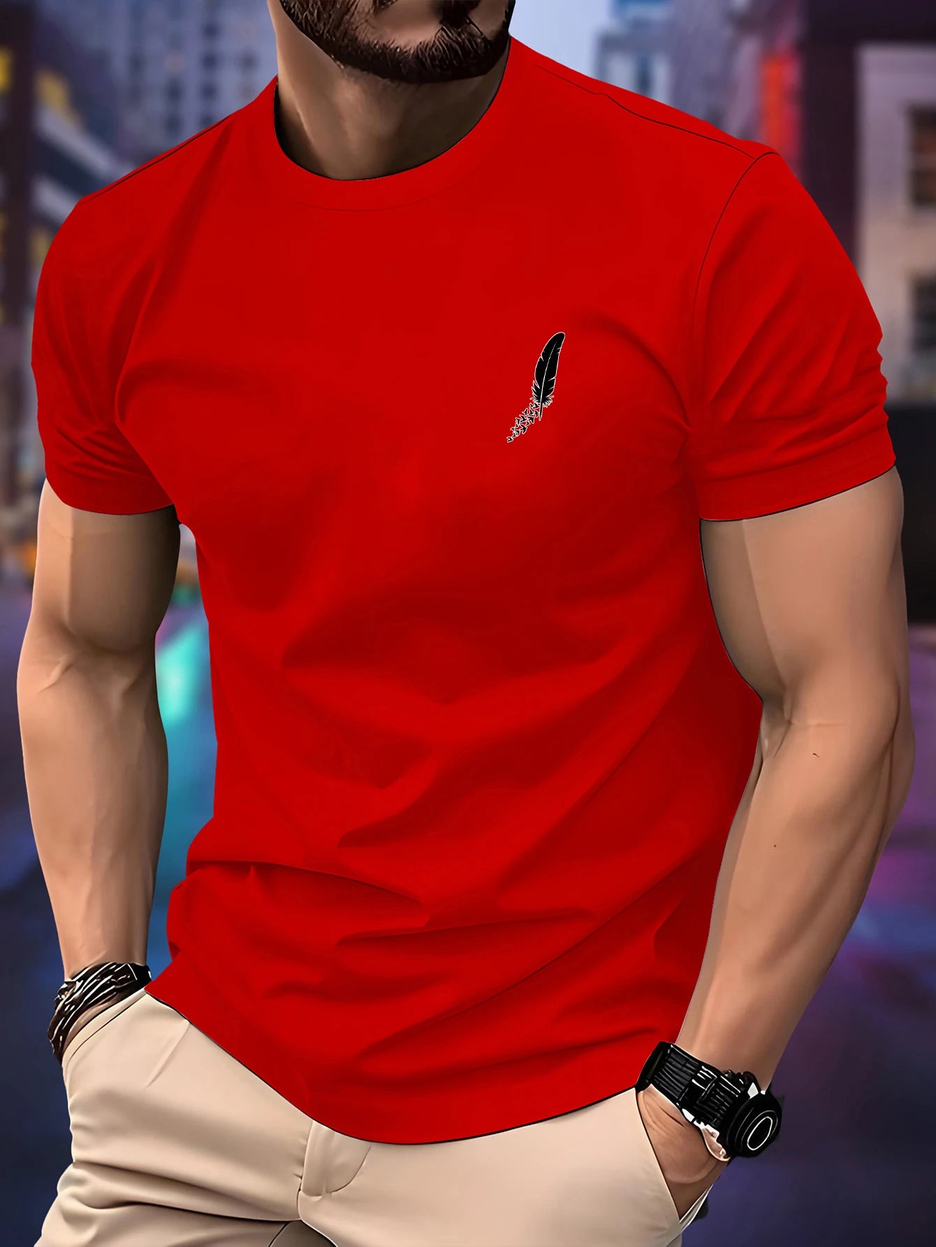 New Round Neck Running T-shirt.