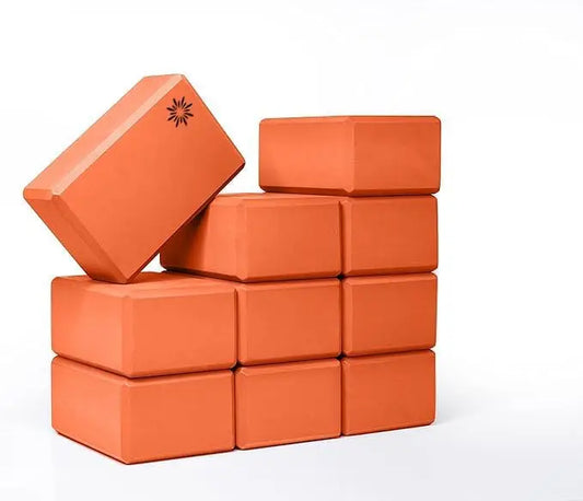 4" Yoga Block, 10 Pack Bulk.
