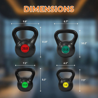 4-Piece Kettlebell.