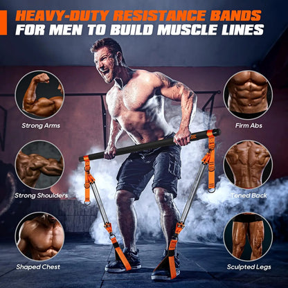 Heavy Duty Pilates Bar Kit with Resistance Bands.