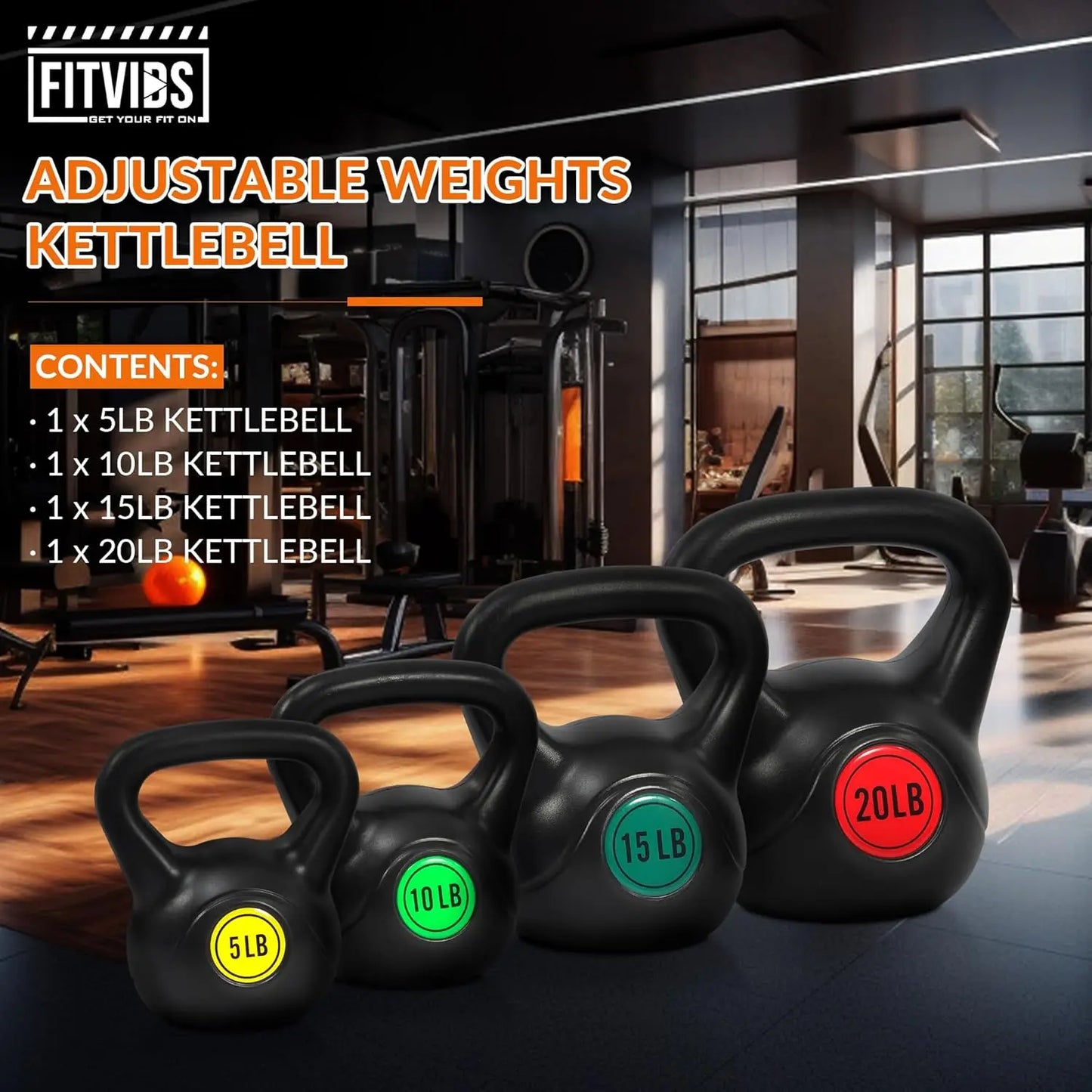 4-Piece Kettlebell.