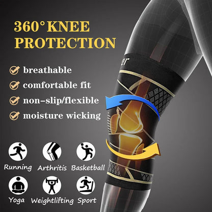 Copper Fiber Knee Brace.