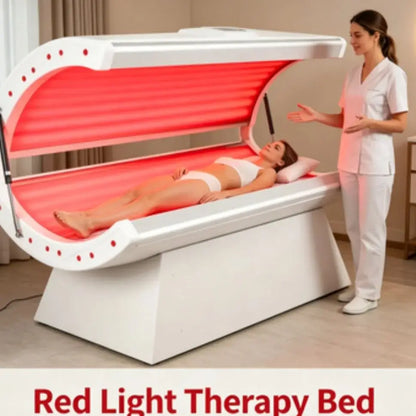 Red light therapy bed for beauty skin.