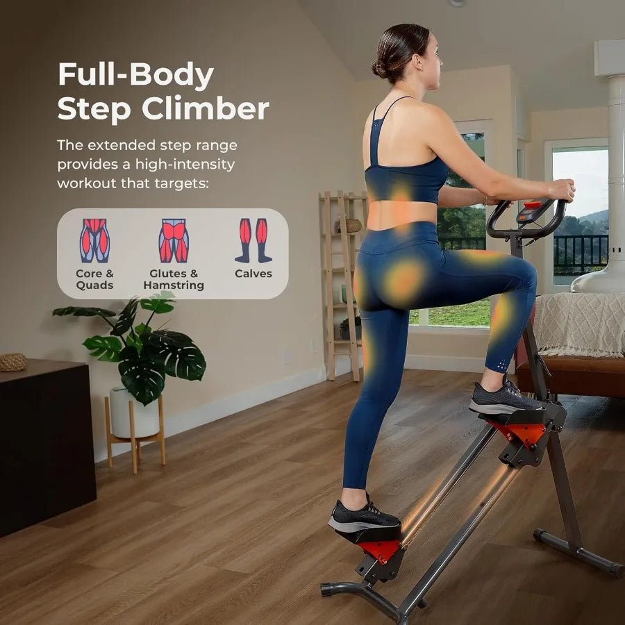 Stair Stepper w/Handlebar, Extended Step Range Climber.