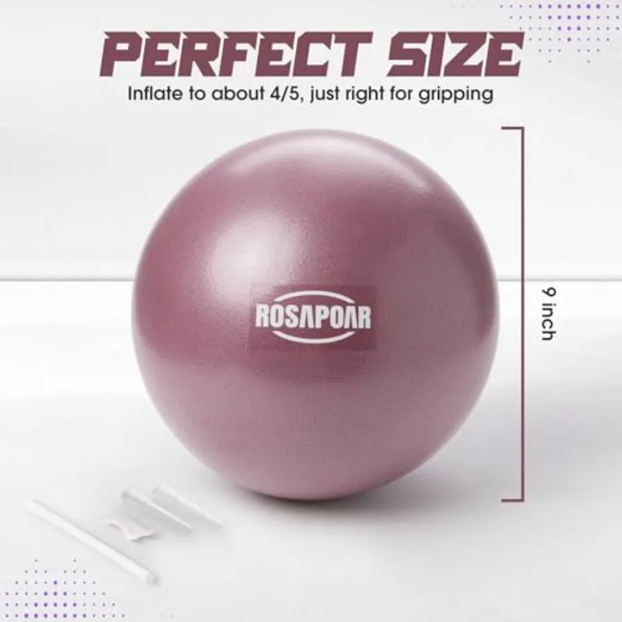 9 Inch Mini Exercise Ball for Home Gym and Office.