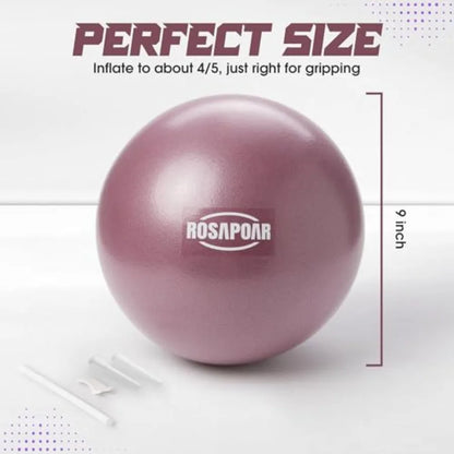 9 Inch Mini Exercise Ball for Home Gym and Office.